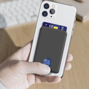 휴대 전화 카드 홀더 스틱 안티 떨어지는 신용 카드 소지자 쉬운 푸시 3M 접착제 부드러운 실리콘 전화 지갑 호환