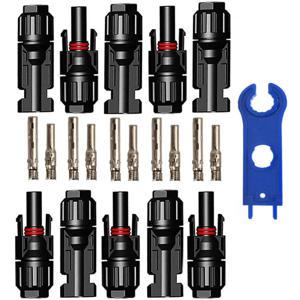 2pcs 스패너 방수 태양 전지 패널 커넥터와 5 짝/몫 태양 광 커넥터 태양 광 케이블에 대 한 태양 광 PV 커넥터