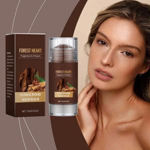 남성용 샌들우드 솔리드 향수 천연 식물 추출물 오래 지속되는 향수 휴대용 디자인 냄새 제거제 매력적인 바디 향수