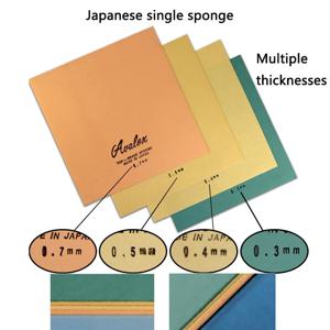 울트라 얇은 탁구 스폰지 긴 여드름을위한 무작위 색상 0.3-2.2mm 일본 스폰지 탁구 신속하게 공격적