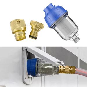 1 세트 수도꼭지 불순물 중력 채우기 외부 정수기 RV 캐러밴 필터 물 탱크 채우기 프리 필터 캐러밴 액세서리