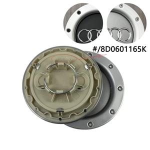 4pcs 146mm 9 홀 블랙 그레이 휠 센터 허브 캡 새로운 TT A2 A3 A4 A8 S6 Q5 Q7 RS6 배지 로고 Hubcaps 액세서리 8D0601165K