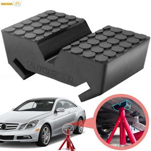 자동차 슬롯형 리프트 잭 스탠드 고무 패드 안장 어댑터 올인원 프레임 레일 핀치 리프팅 수리 도구 안전 그립 패드