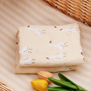 120x110cm 대나무 면화 아기 모슬린 포장 담요 통기성 귀여운 소프트 인쇄 유아 침구 목욕 타월 신생아 아기를위한 랩