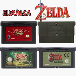 젤다 GBA 게임 카트리지 32비트 비디오 게임 콘솔 젤다의 전설 게임 카드 링크의 각성 DX 네 칼 미니쉬 캡