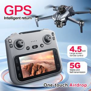 K18 Max RC 드론 8K 브러시리스 듀얼 카메라 GPS 5G 장애물 회피 접이식 리모컨 UAV 대형 스크린 쿼드콥터 VS K19