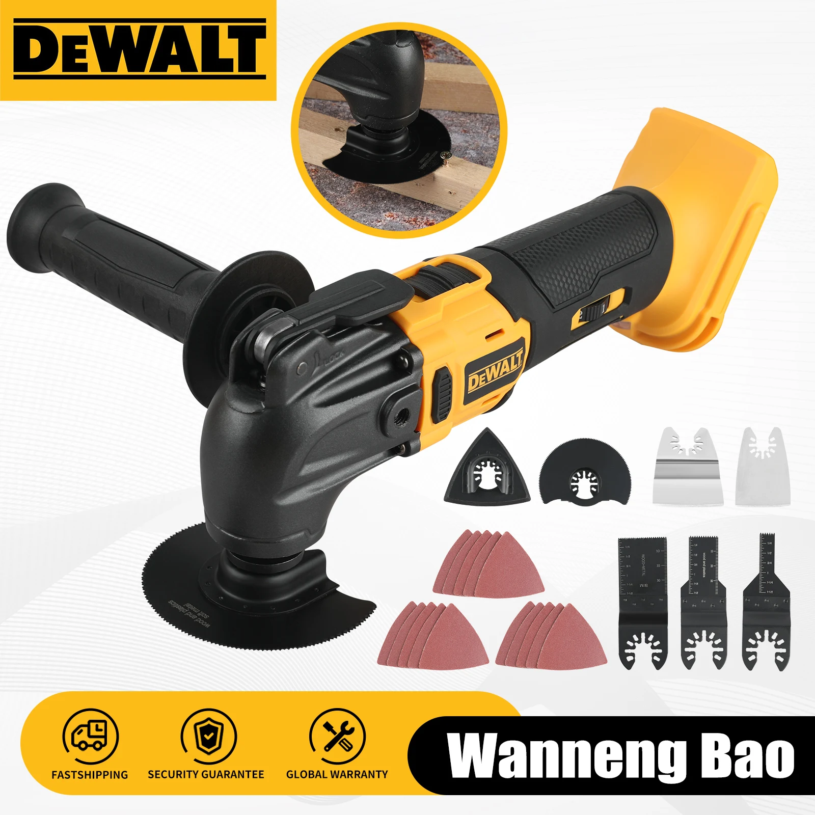 Dewalt 브러시리스 퀵 릴리스 진동 도구, 멀티 도구, 재생 가능한 전기 절단기