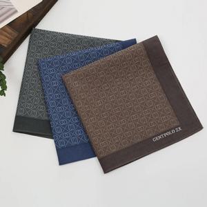 3/6pcs 순수 코튼 남성용 순수 코튼 손수건 크로스 보더 핫 판매 얇은 흡수성 땀 닦는 인쇄 핸드 타월 43cm