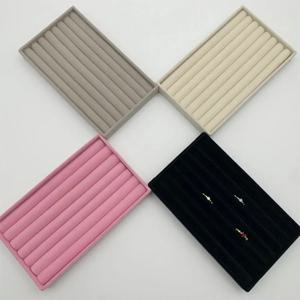 벨벳 쥬얼리 디스플레이, 쌓을 수 있는 절묘한 쥬얼리 거치대, 휴대용 반지 귀걸이 목걸이, 정리함 주최자