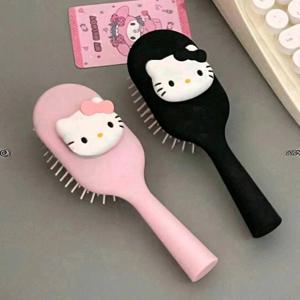 Sanrio Hellokitty 에어 쿠션 빗 휴대용 만화 빗 헤어 케어 엉킴 방지 빗 습식 및 건식 마사지 빗 크리스마스 선물