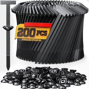 나일론 만능 케이블 타이 버클-헤비 듀티 지퍼 타이 홀더 핀 및 버튼 디자인 플라스틱 케이블 타이 도구 고정장치 자동차 바디용