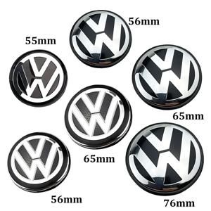 폭스바겐 휠 센터 허브 캡 4개 56mm 65mm 70mm 휠 커버 액세서리 VW 골프 4 5 6 7 폴로 파사트 B5 B6 B7 투란 CC용