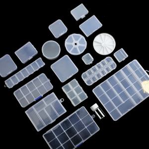 19 스타일 플라스틱 스토리지 보석 상자 구획 보석 사각형 상자 케이스에 대 한 구슬 귀걸이 상자에 대 한 조정 가능한 컨테이너