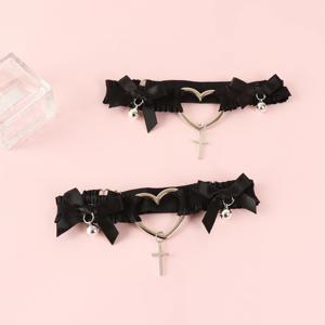 섹시한 패션 란제리 가터 벨트 신부 코스프레 파티 사랑 액세서리 보우 레이스 탄성 다리 링 다리 스트랩