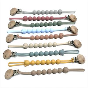 아기 한 젖꼭지 체인 아기 젖꼭지 매는 밧줄 식품 학년 실리콘 젖니가 남 방지 분실 젖꼭지 안티 드롭 체인