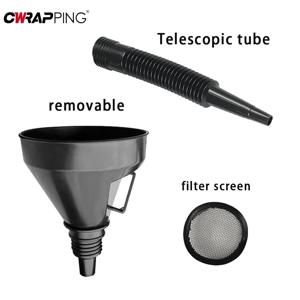 가솔린 충전 연장 파이프 자동차 오토바이 용 유연한 엔진 급유 스냅 깔때기 물 오일 필터 깔때기 배수 도구