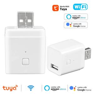 Tuya WiFi 미니 마이크로 USB 어댑터 5V WiFi USB 전원 어댑터 Alexa Google Assistant Yandex Alice 용 스마트 타이밍 충전 플러그