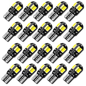 20/10PCS 자동차 인테리어 전구 W5W T10 LED 5730 8SMD Canbus 오류 무료 12V 194 168지도 돔 조명 주차 조명 자동 신호 램프