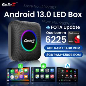 CarlinKit CarPlay Ai Box 안드로이드 13 SM6225 Netflix 스마트 TV 박스용 8 코어 8G+128G TF를 통한 무선 CarPlay 안드로이드 자동 512GB