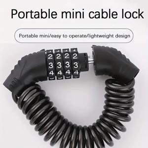 1pc 자전거 잠금 와이어 로프 체인 잠금 조합 잠금 산악 자전거 오토바이 도난 방지 암호 가방 잠금 헬멧 잠금 장치