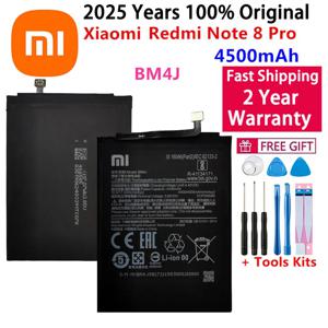 Xiaomi Redmi Note 8 Pro Note8 Pro 정품 교체 용 전화 배터리 + 빠른 배송 용 100% 오리지널 4500mAh BM4J 배터리
