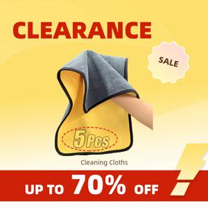 Clearance_5PCS 세차 및 주방용 프리미엄 극세사 타월 - 매우 부드럽고 속건성 천_지속적인 업데이트