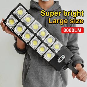 250W 태양광 조명 야외 방수 8000LM LED 홍수 조명 모션 센서 원격 3 모드 가로등 마당 정원 경로