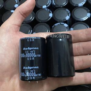 1pc 새로운 원본 16V 25V 50V 63V 80V 100V 10000 미크로포맷 방사형 DIP 알루미늄 전해 커패시터 공차 20%