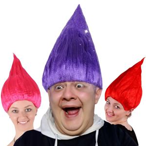 보라색 안티 워프드 드롭 포인트 합성 가발 |   휴일 파티 재미 있은 재미 있은 엔터테인먼트 가발