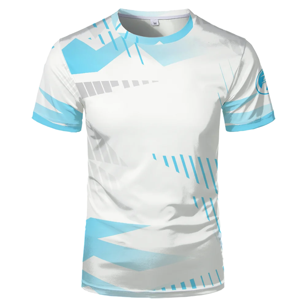 3D 인쇄 맞춤형 티셔츠 여름 플러스 사이즈 티셔츠 디자인 e 스포츠 저지 맞춤형 스포츠 야외 멋진 라운드 넥 탑