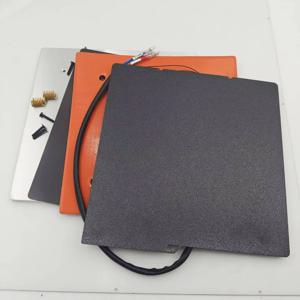 Funssor Anycubic kobra s1/ S1C 3D 프린터 8mm 알루미늄 합금 CNC 히트 베드 빌드 플레이트 110/220V 실리콘 히터 패드 업그레이드 키트