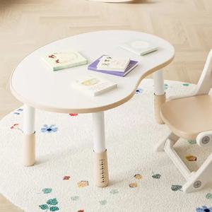 완두콩 테이블 어린이땅콩테이블아기조기 교육 학습 테이블 유치원 어린이 독서 책상 아기 귀여운 가정용 가구