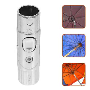 파티오 우산 액세서리 스티어링 브래킷 교체 부품 파라솔 야외 가구 우산 홀더 호환 실버