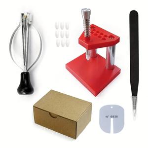 시계 손 바늘 리무버 프레 서 휴대용 손목 시계 플런저 풀러 정확한 부품 시계 제조 업체 수리 피팅 도구 레드 머신