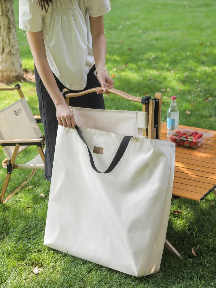 두꺼운 옥스포드 원단 휴대용 접이식 의자 보관 가방 캠핑 여행 정리함 다용도 내구성 백패킹 장비