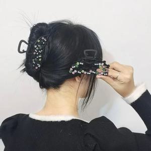 1개 창의적인 작은 시더블록 헤어 클로 귀여운 검정 만화 헤어 클로 일본식 독특한 클로 클립 여성 소녀용 헤어 액세서리