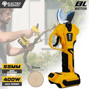 Dewalt 20V 배터리 용 브러시리스 55mm 전기 가지 치기 가위 무선 과일 나무 분재 가지 치기 가지 절단기 전기 가위