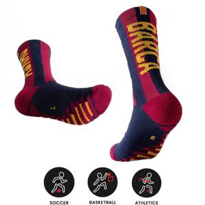 새로운 1 쌍의 축구 팀 양말, 스타 성인 안티 슬립 훈련 두꺼운 수건 바닥 통기성 스포츠 양말