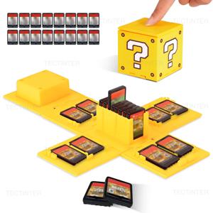 닌텐도 스위치 2/라이트/OLED 콘솔용 16 in 1 게임 카드 케이스, 게임 카트리지 케이스, 스위치 액세서리 보관함