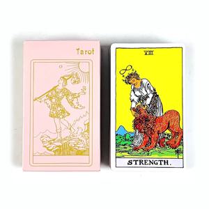 초보자를 위한 타로 카드 덱 78개 쉬운 초보자용 미래 점술 파티 테이블탑 보드 게임, 캠핑 게임, 크리스마스 및 새해 게임
