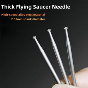 블루 박스 두꺼운 플라잉 소서 니들(2.35mm 샹크) - 보석 DIY/수공예 조각/치과 복원용 전문 비트