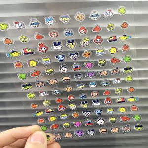 슈퍼 미니 카툰 센벨 패밀리즈 PVC 러기지 태그 네일 스티커 DIY 이어폰 커버 기타 노트북 자동차 방수 스티커