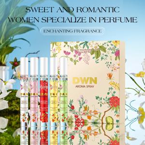 5개입 꽃향수 선물 세트 우아한 매력 향수 스프레이 여성 남성용 롱래스팅 로맨틱 페로몬 10ml