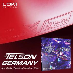 로키 텔슨 독일 탁구 러버 논스티키 핑퐁 러버 탑 시트 (프리튜닝된 쿤룬 스펀지 포함)