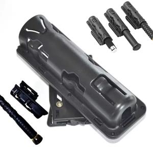 2026 플라스틱 텔레스코픽 스틱 스탠드 박스 운반용 360도 회전 배턴 케이스 허리 벨트 홀스터 b7lk