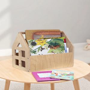 원목 몬테소리 책꽂이 유아용 책장 양면 2단 아기방, 침실 책장 수납 정리함