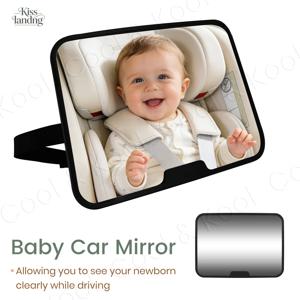 360 °   회전 가능한 유아용 자동차 거울, 안전한 후방 시야 확보를 위한 광각 및 파손 방지 디자인
