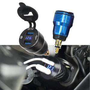 BMW R1200GS R1250GS F800GS R9T R1300GS Versys 300x QC 3.0 용 DUCATI 용 듀얼 USB 충전기 플러그 소켓 전원 어댑터 유형-C