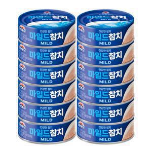 사조참치 사조 마일드 참치 200g x 12개