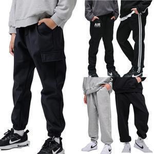 점프키즈/기모입고/가을/초등 주니어 남아 트레이닝 조거 와이드 팬츠 모음 간절기용 긴바지 할인